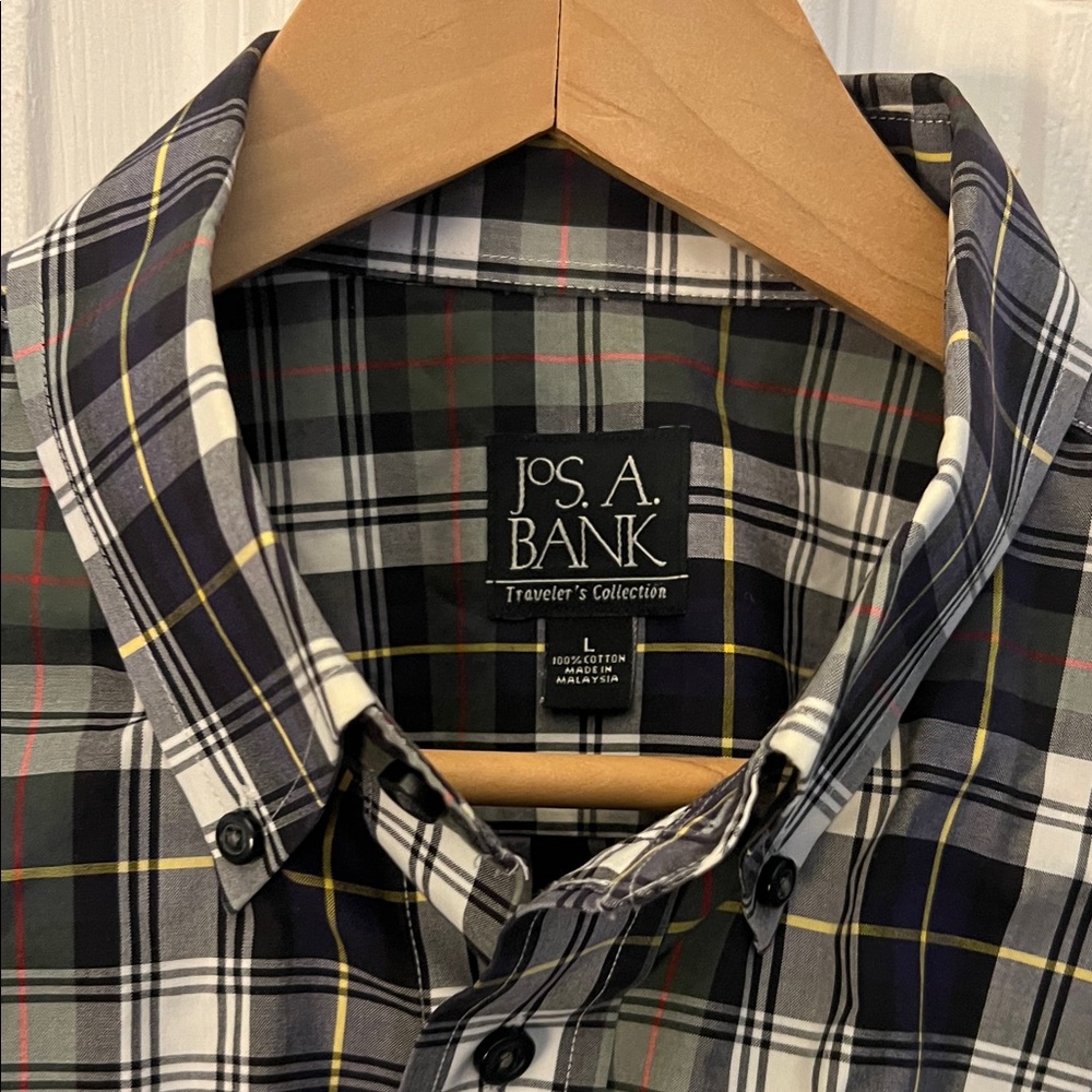 Jos. A. Bank Men's Multicolor Plaid Shirt